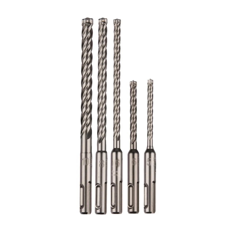 Makita Nemesis II juego de brocas 5 pzs. martillo perforador acero hormigón SDS Plus ( B-58992 ) Ø 5 / 6 / 8 / 10 HM CT ac...