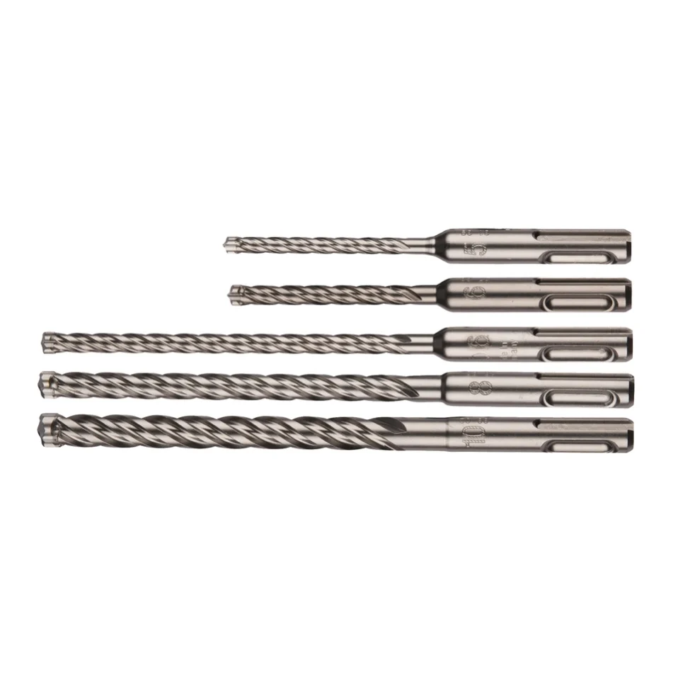 Makita Nemesis II juego de brocas 5 pzs. martillo perforador acero hormigón SDS Plus ( B-58992 ) Ø 5 / 6 / 8 / 10 HM CT ac...