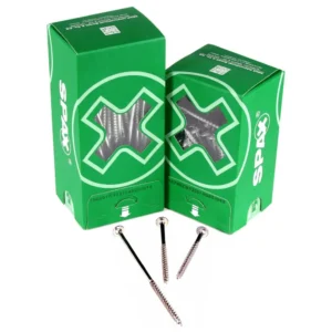 Tornillo con cabeza de arandela SPAX HI.FORCE 6,0 x 80 mm 200 piezas (2x 0251010600805) rosca completa Torx T-STAR plus T3...
