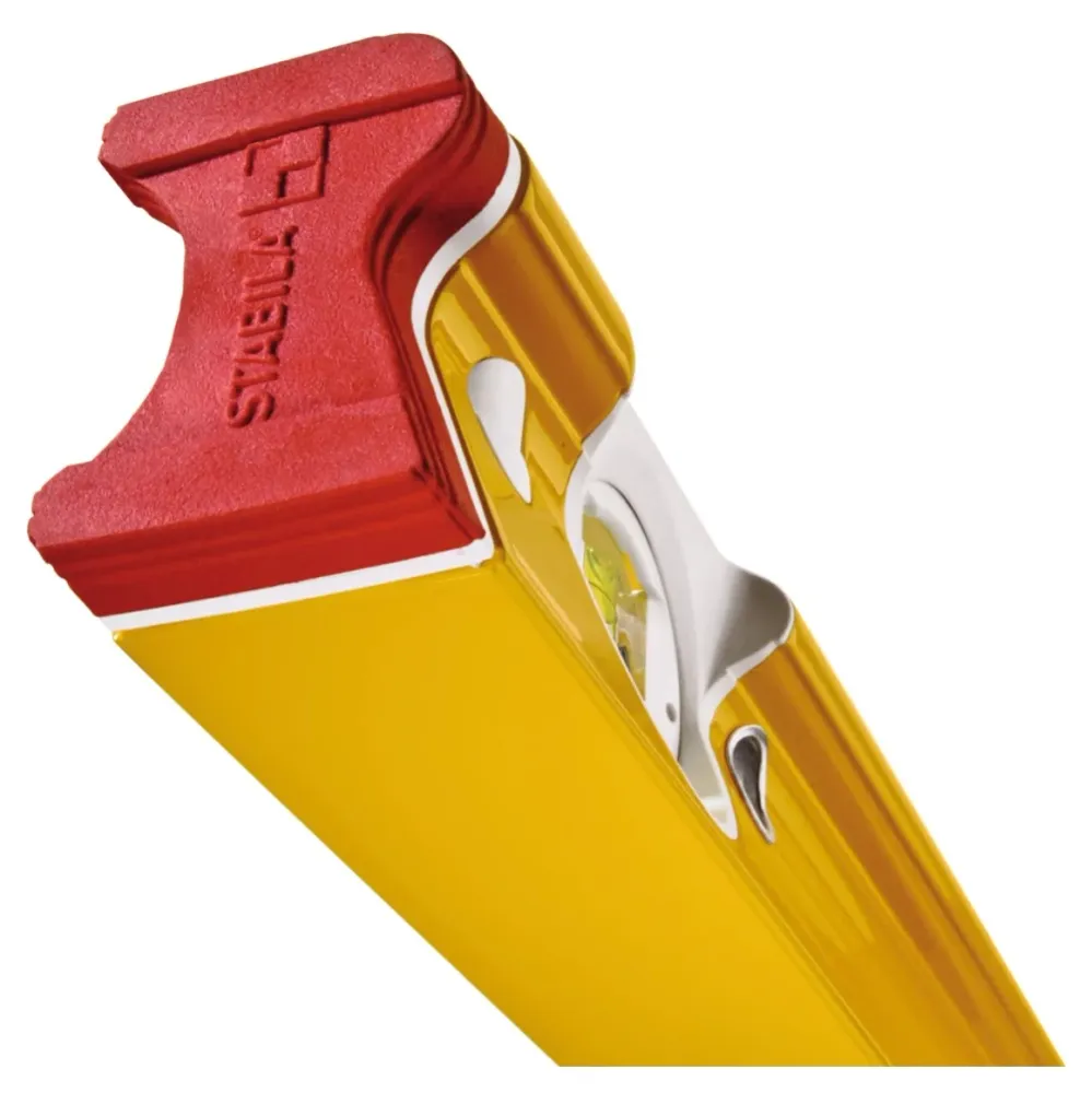 STABILA Nivel de burbuja / Tipo R 300 / 81 cm ( 18372 ) con 3 burbujas de medición: dos vertical y una horizontal
