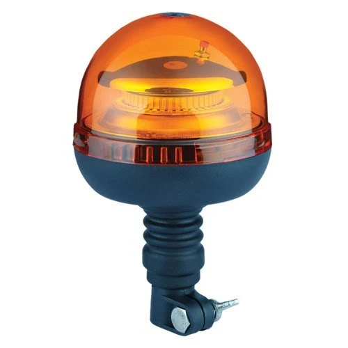 STAK ST381 - Baliza giratoria LED 12/24V con base flexible (DIN) 20W color naranja