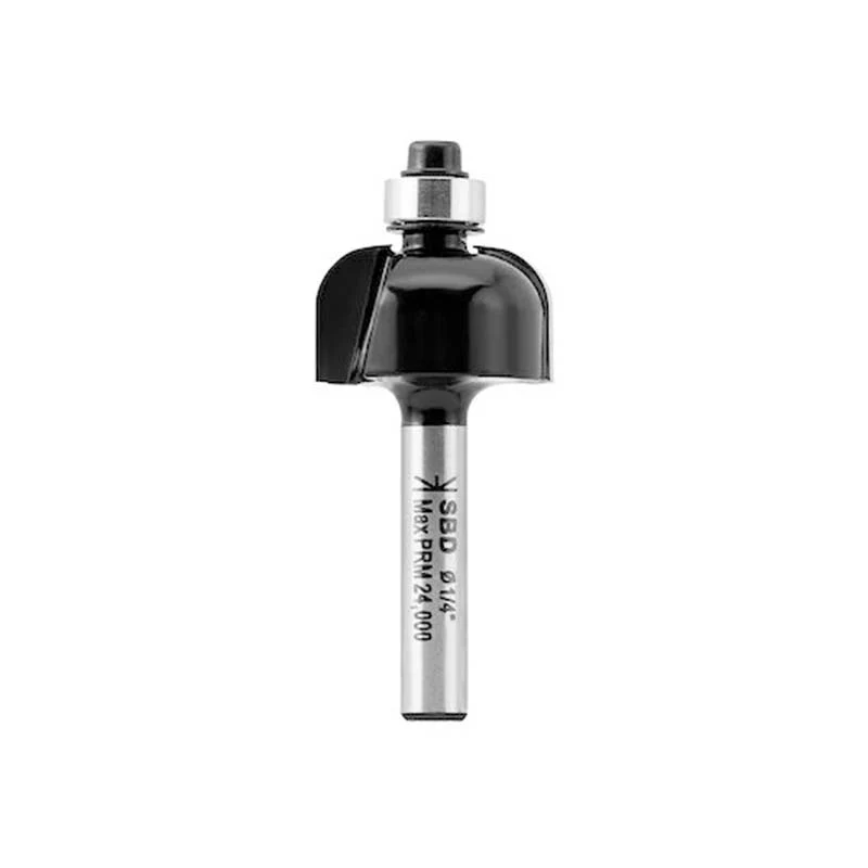 FRESA/CUCHILLA PARA ROUTER EJE DE 1/4, MEDIA CAÑ CON RODAMIENTO. MARCA STANLEY FATMAX