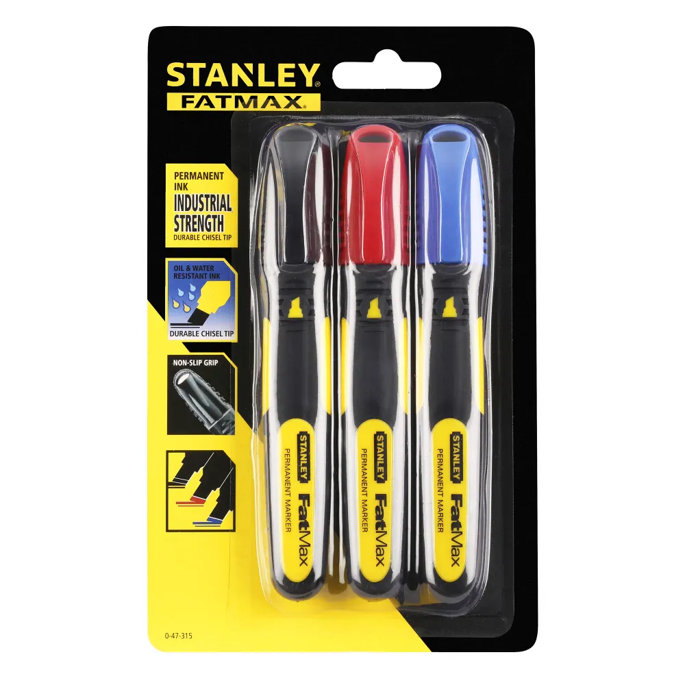 Marcador permanente Stanley FatMax Color 3 piezas
