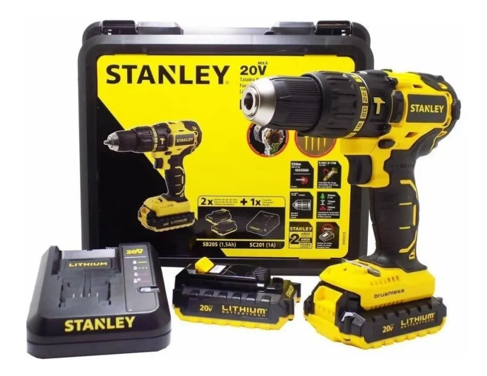 (SBH20S2K) ROTOMARTILLO INALAMBRICO BATERIA LITIO 20V MAX STANLEY