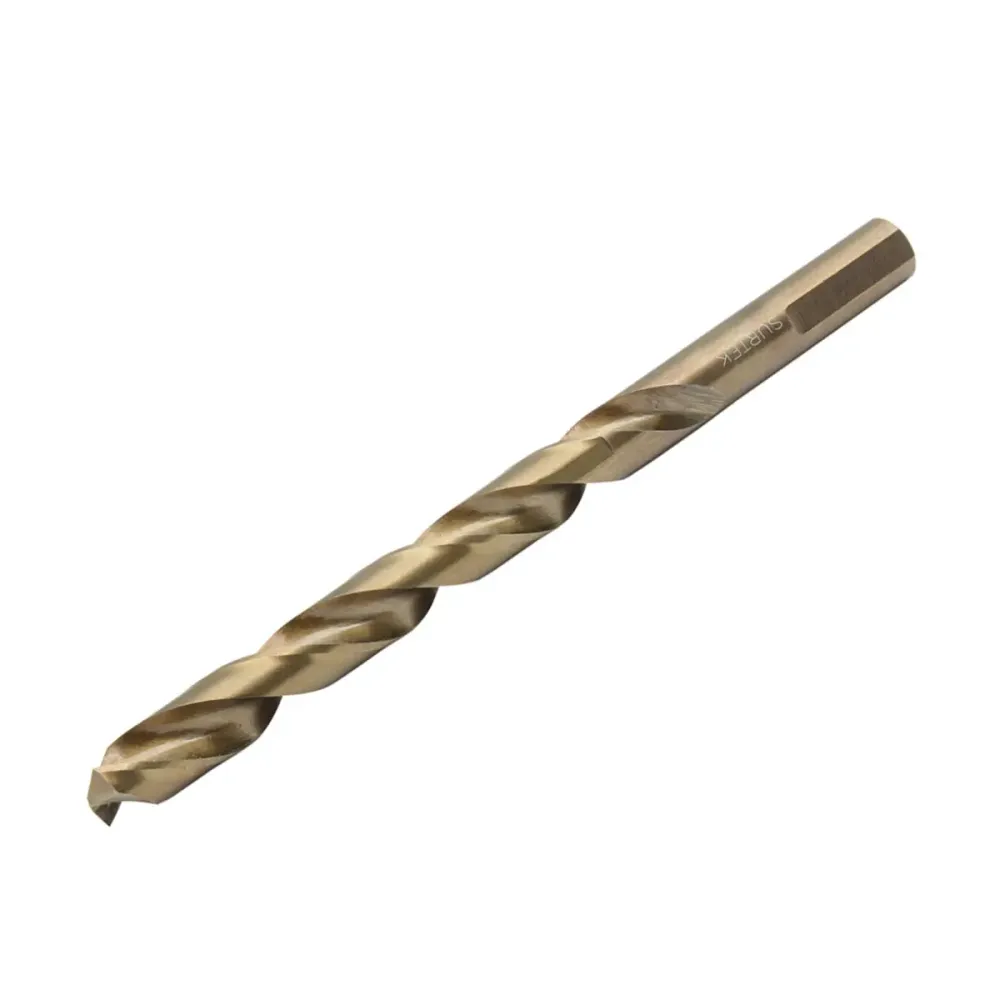 Broca con Cobalto de Acero de Alta Velocidad 1/4" Zanco Recto Surtek