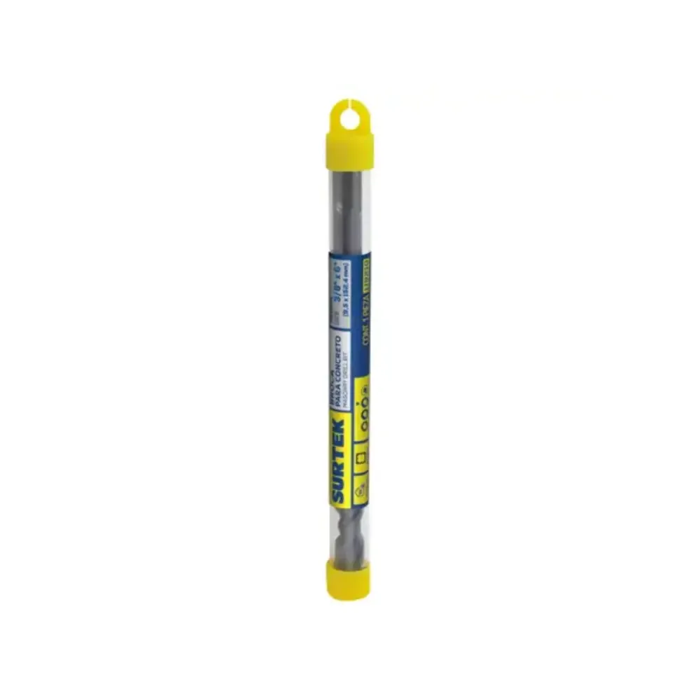 Broca Surtek Concreto Acero SDS PLUS 3/8" x 6" Punta Tungsteno