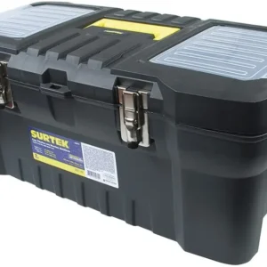 CAJAS PORTAHERRAMIENTAS PLÁSTICAS CON BROCHES METÁLICOS Y ORGANIZADOR Surtek