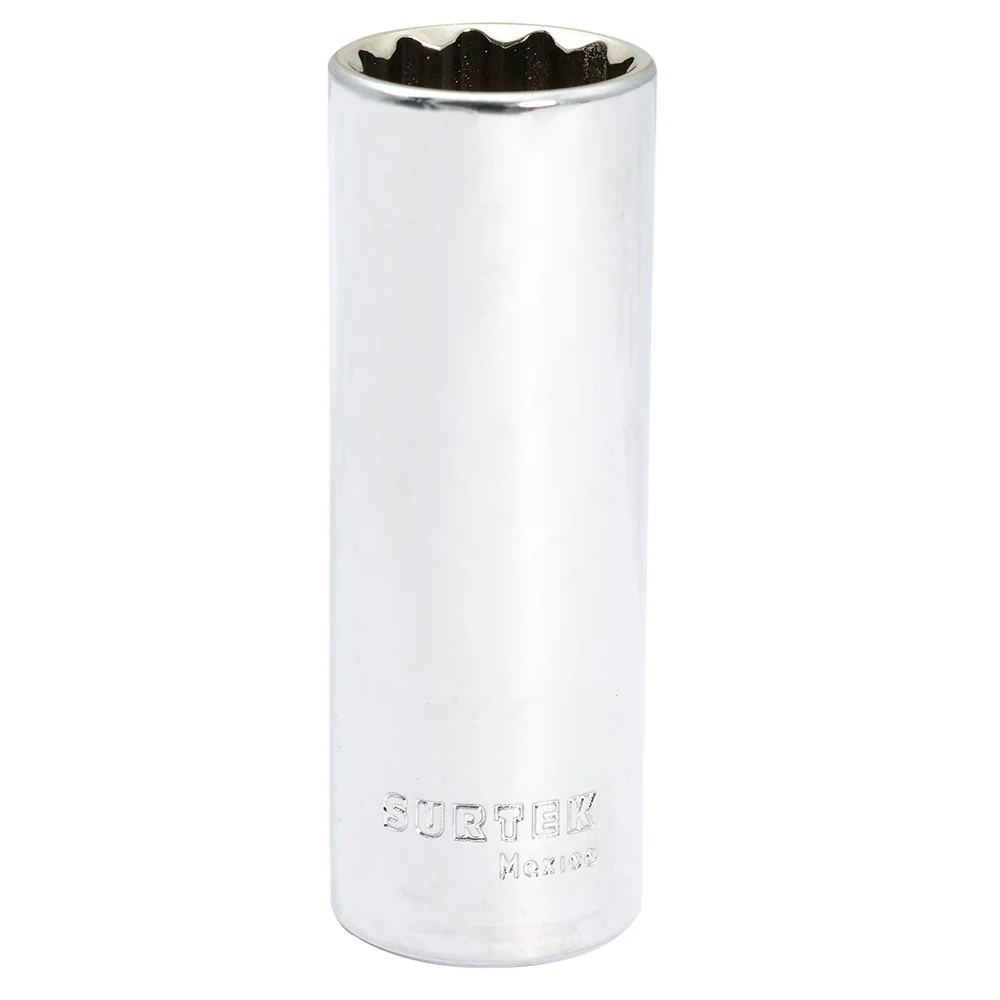 Dado largo cuadro de 1/2", 12 puntas, en pulgadas, 3/4" Surtek