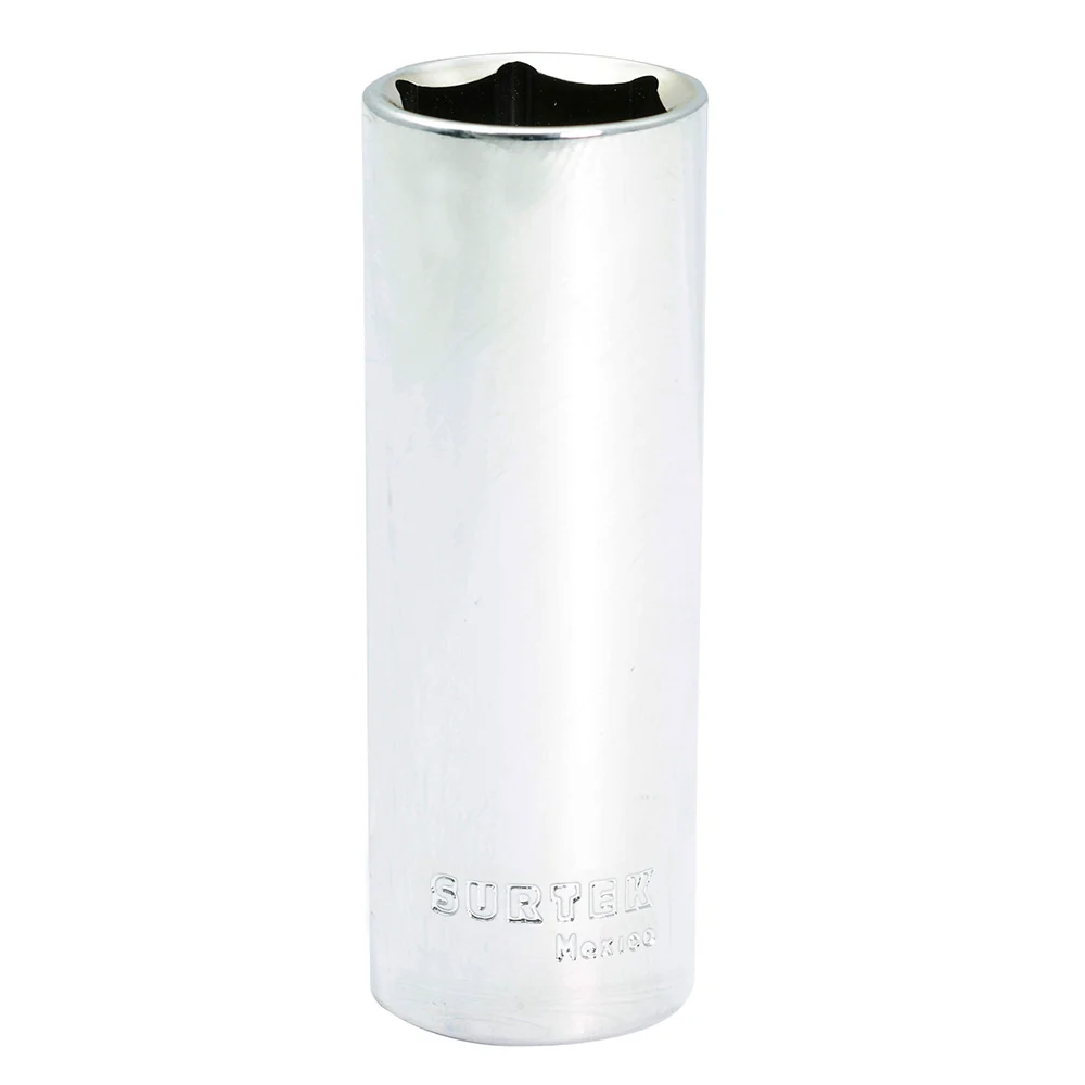 Dado largo cuadro de 1/2", 6 puntas, en pulgadas, 7/8" Surtek