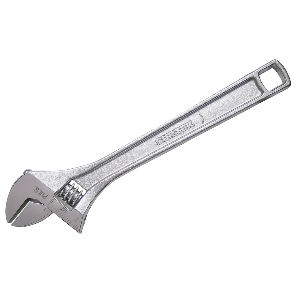 Llave ajustable cromada 8" Surtek