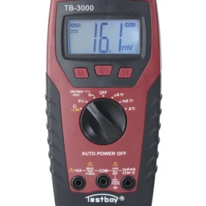 (TB3000) MULTIMETRO DIGITAL C/DETECTOR DE ROTURA DE CABLE Y LINTERNA 600A AC/DC CAT IV TESTBOY