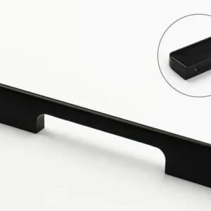 Tirador Luxury 150mm aluminio anodizado negro