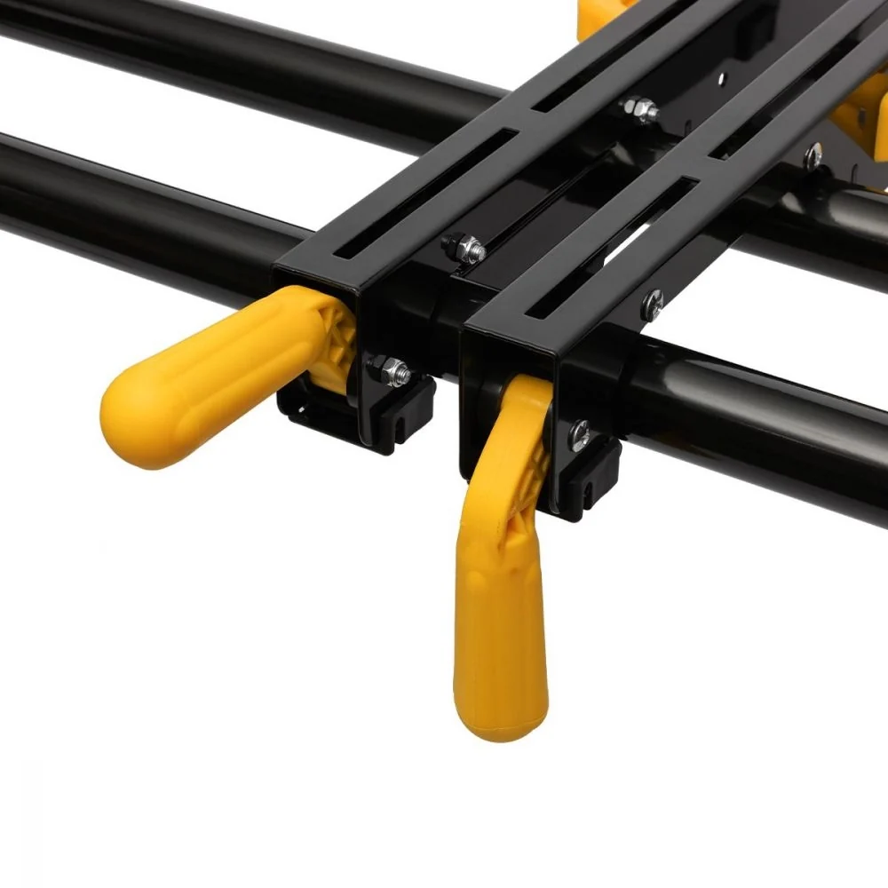 Soporte para sierra ingletadora TOUGH MASTER de 200 cm, plegable, robusto, con herrajes estables, brazos de soporte ajusta...