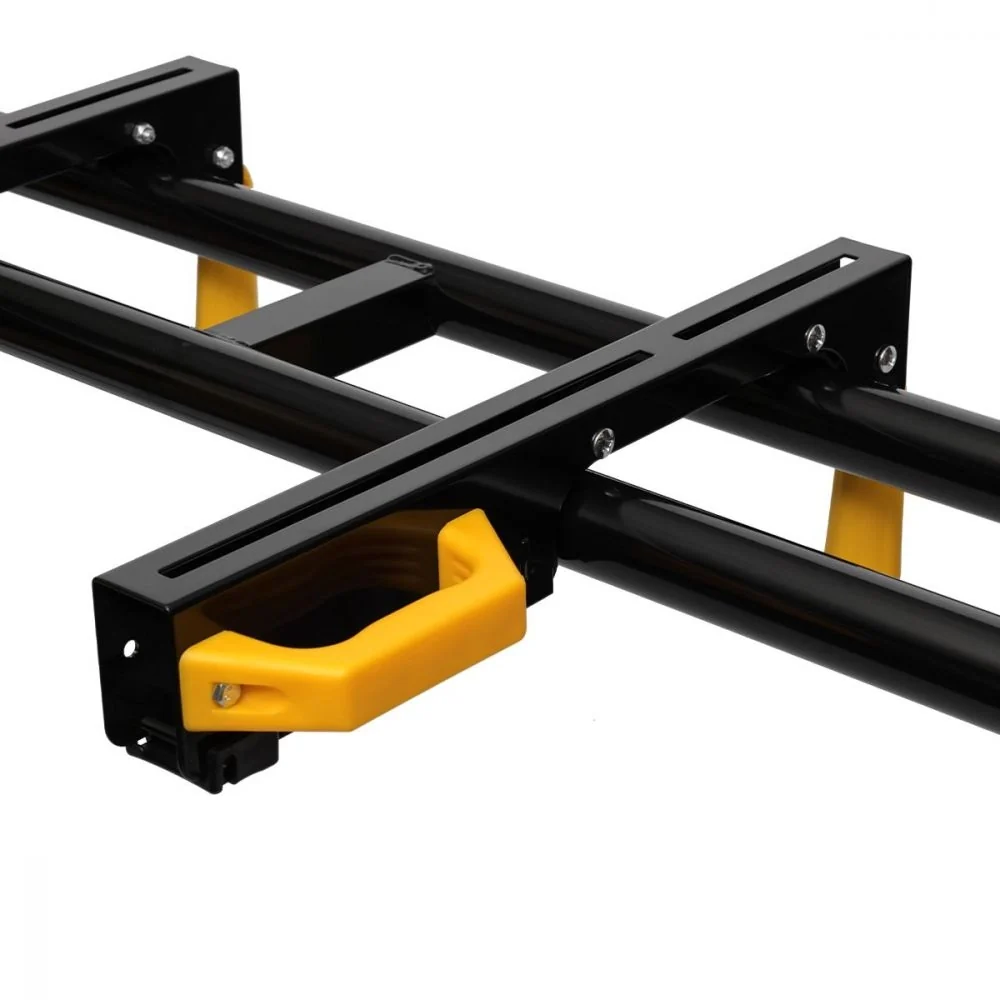 Soporte para sierra ingletadora TOUGH MASTER de 200 cm, plegable, robusto, con herrajes estables, brazos de soporte ajusta...