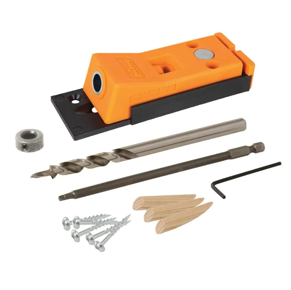 Triton T1PHJ Mini Pocket Drill Jig para trabajos de ebanisterí y carpinterí