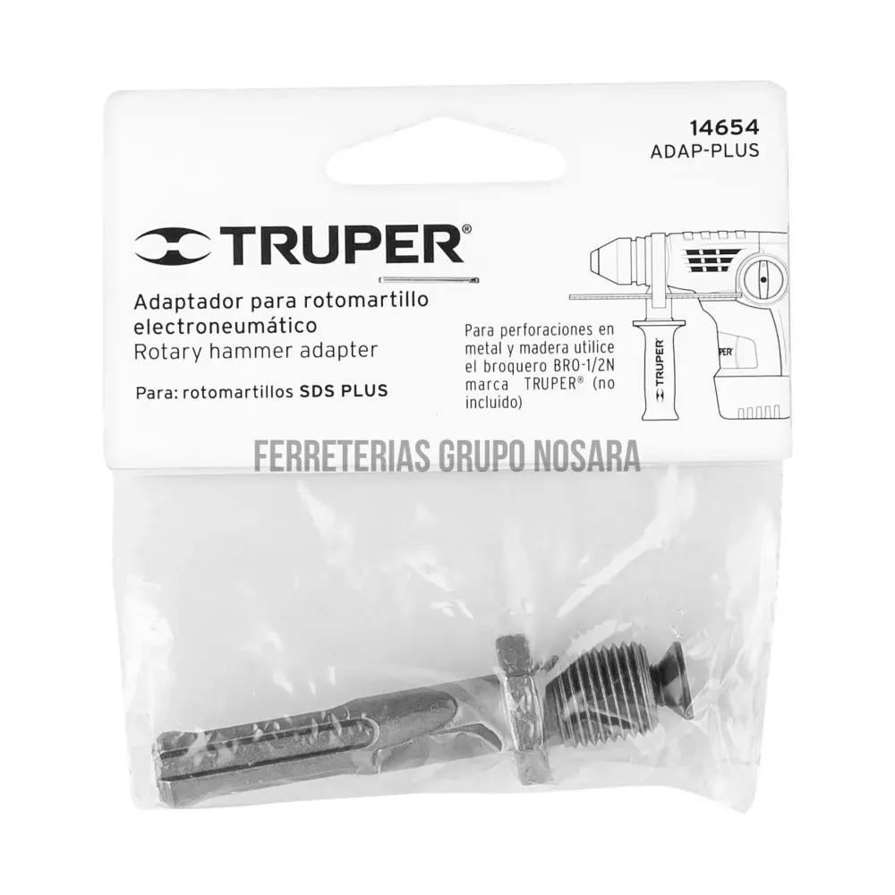 Adaptador para roto martillos, SDS PLUS / 14654 TRUPER