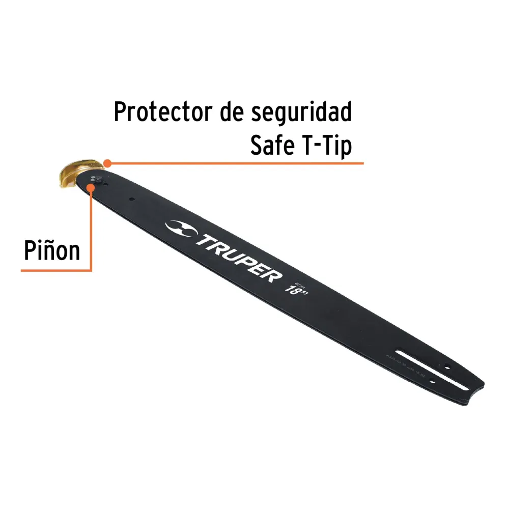 Barra de repuesto 18" para motosierra gasolina, Truper