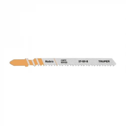 Blíster con 5 seguetas 10 DPP zanco 'T' corte recto madera 18124 ST-101-B Truper