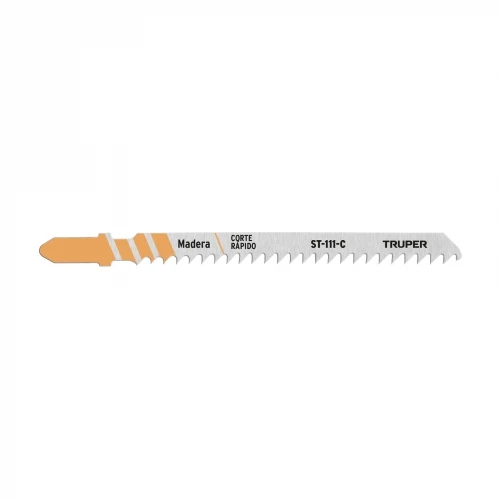 Blíster con 5 seguetas 8 DPP zanco 'T' corte recto madera 18127 ST-111-C Truper