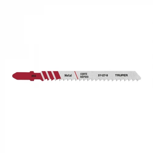 Blíster con 5 seguetas 8 DPP zanco 'T' corte recto metal 18132 ST-127-D Truper