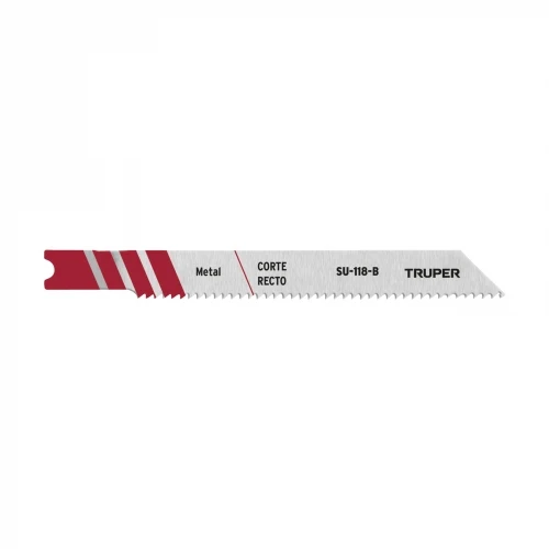 Blíster con 5 seguetas 12 DPP zanco 'U' corte recto metal 18139 SU-118-B Truper