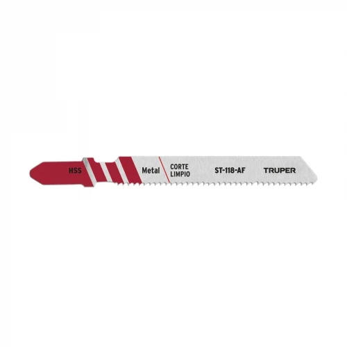 Blíster con 5 seguetas 18 DPP zanco 'T' corte recto metal 18129 ST-118-AF Truper