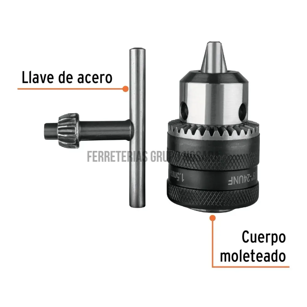 Broquero de 3/8'con llave, Truper / 16477