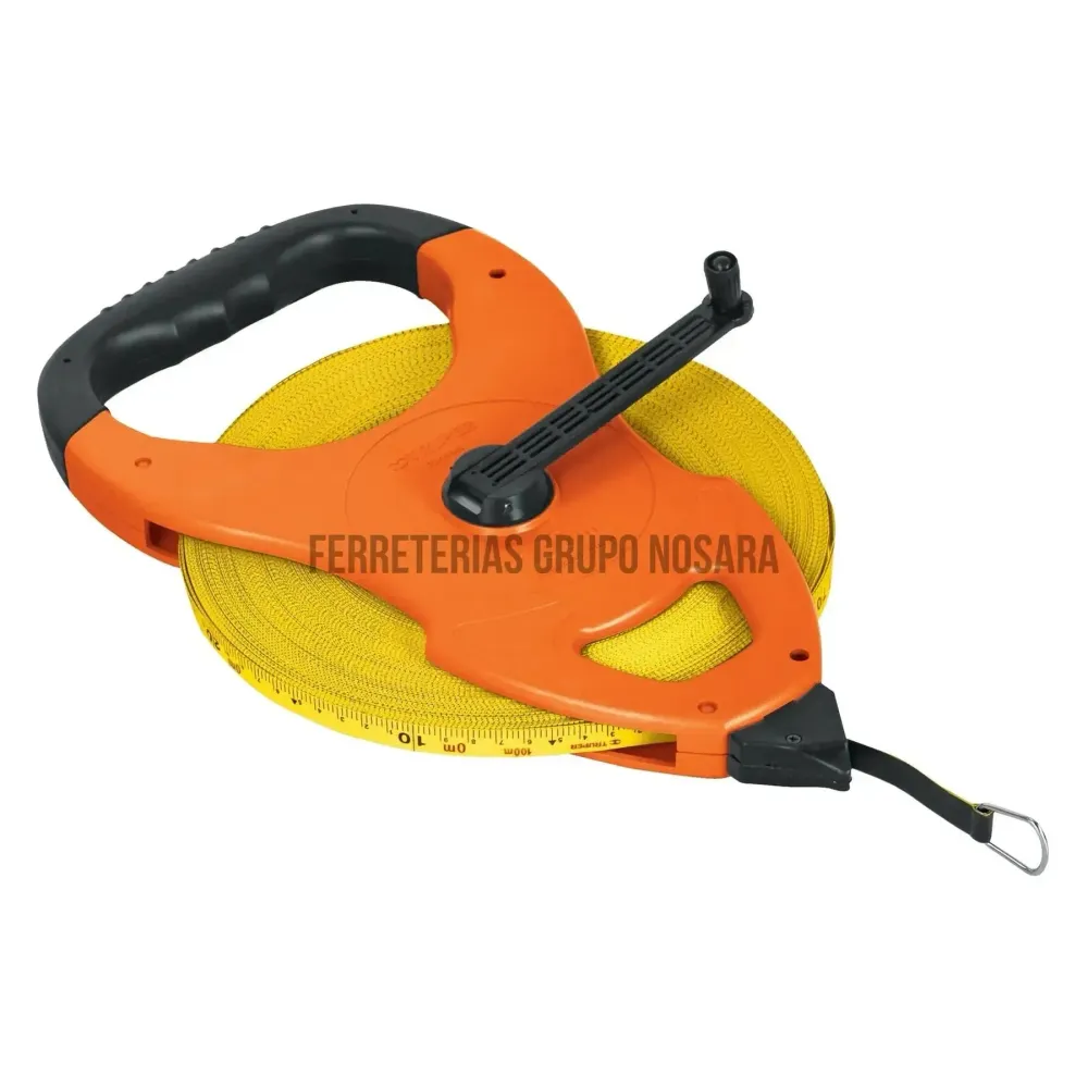 Cinta larga 100 m de fibra de vidrio, tipo cruceta, Truper / 12645