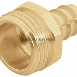 Conector 1/2" macho de latón para manguera, Truper / 12702