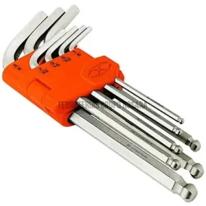 Juego 7 llaves allen std punta hexagonal con organizador / 15533 TRUPER