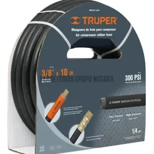 Manguera de hule para compresor, 7.5 m x 3/8", Truper / 19214