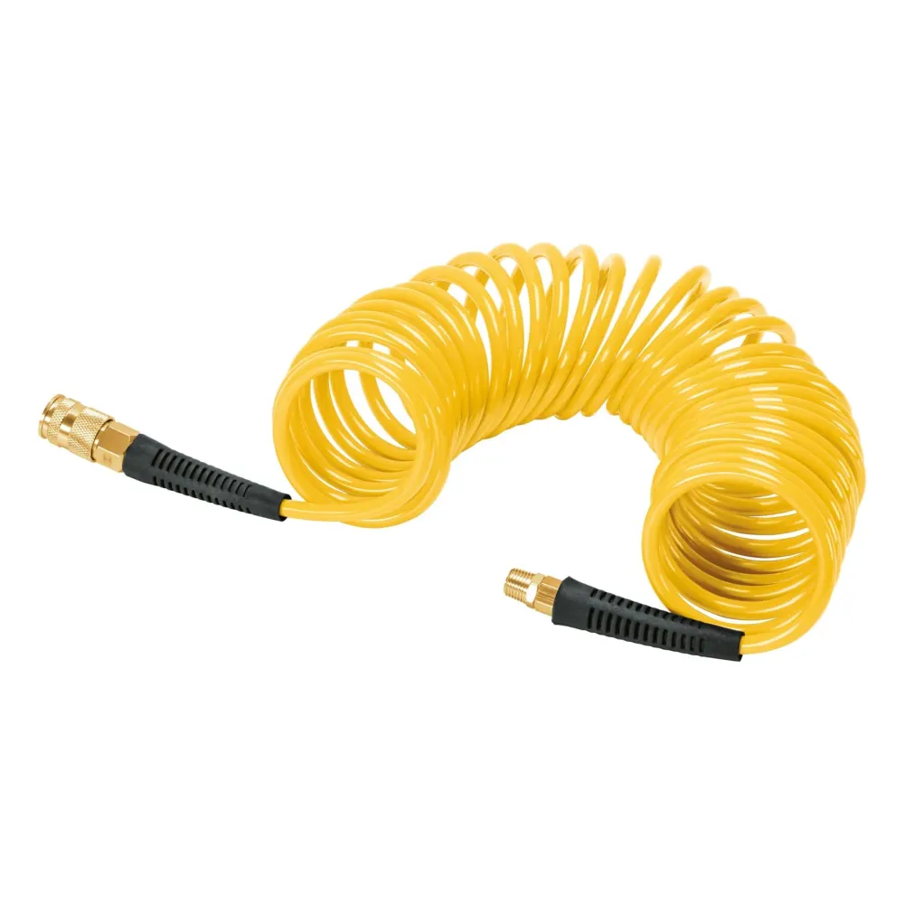 Manguera para compresor, tipo resorte, 7.6m x 1/4', Truper 102522 MAN-R-7
