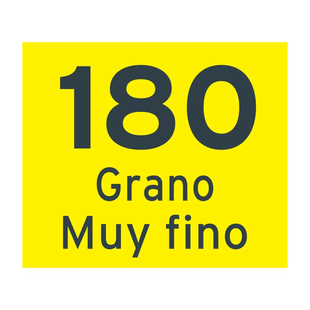 Paquete con 5 discos de lija 5" grano 180, 8 perforaciones Truper