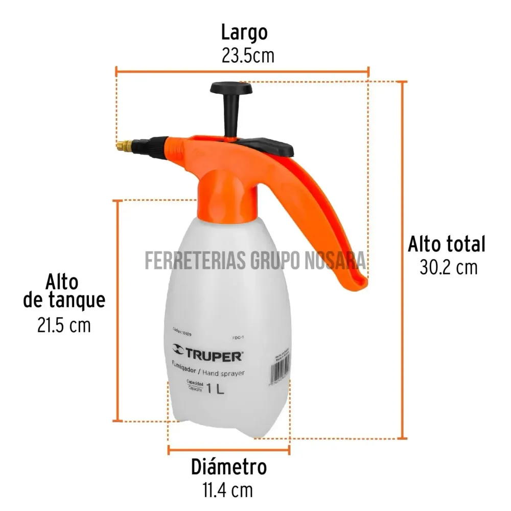 TRUPER BOMBA FUMIGAR DOMESTICO 1L 10929