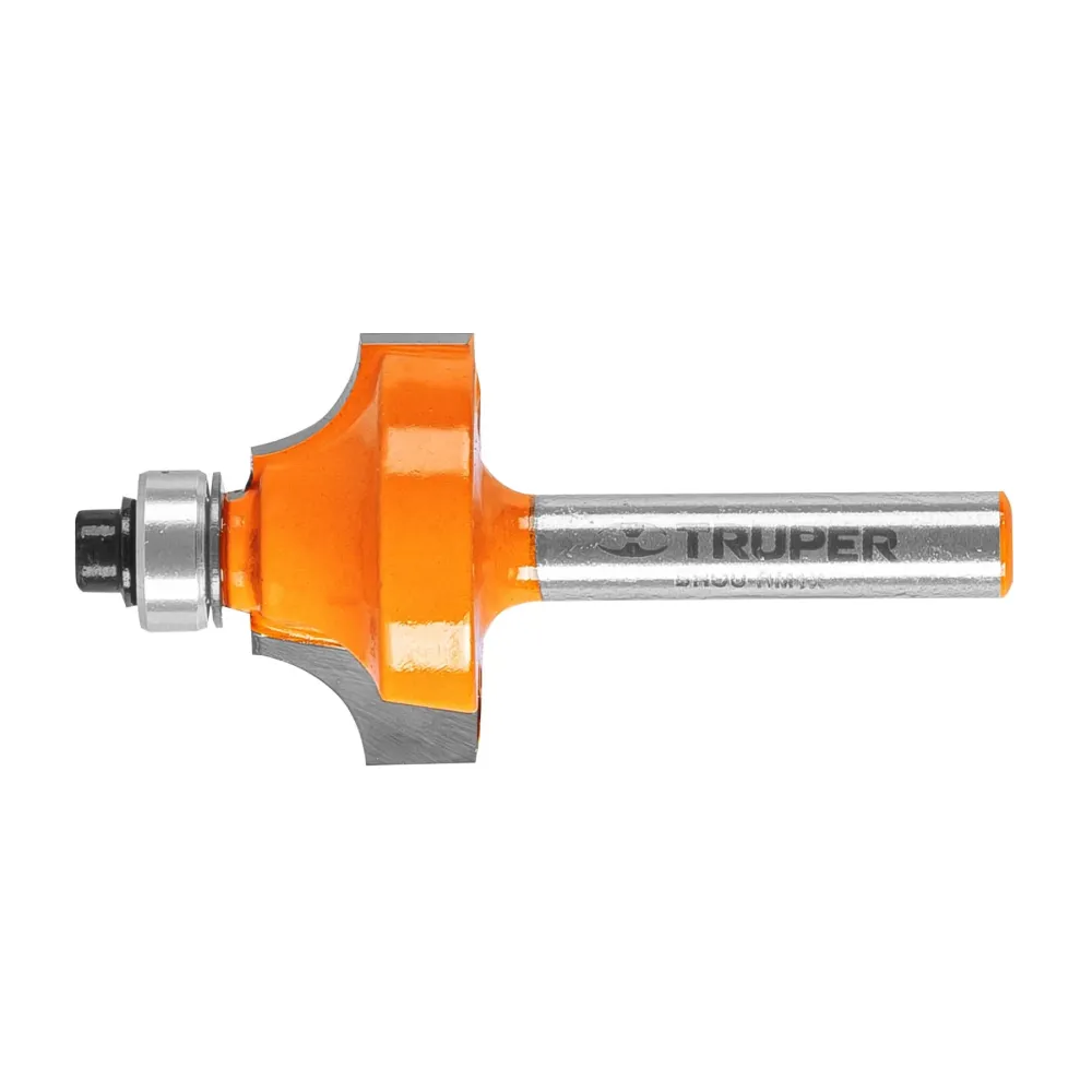 Truper BROU-RM1X Broca para router, redondeado con moldura, 1' con balero