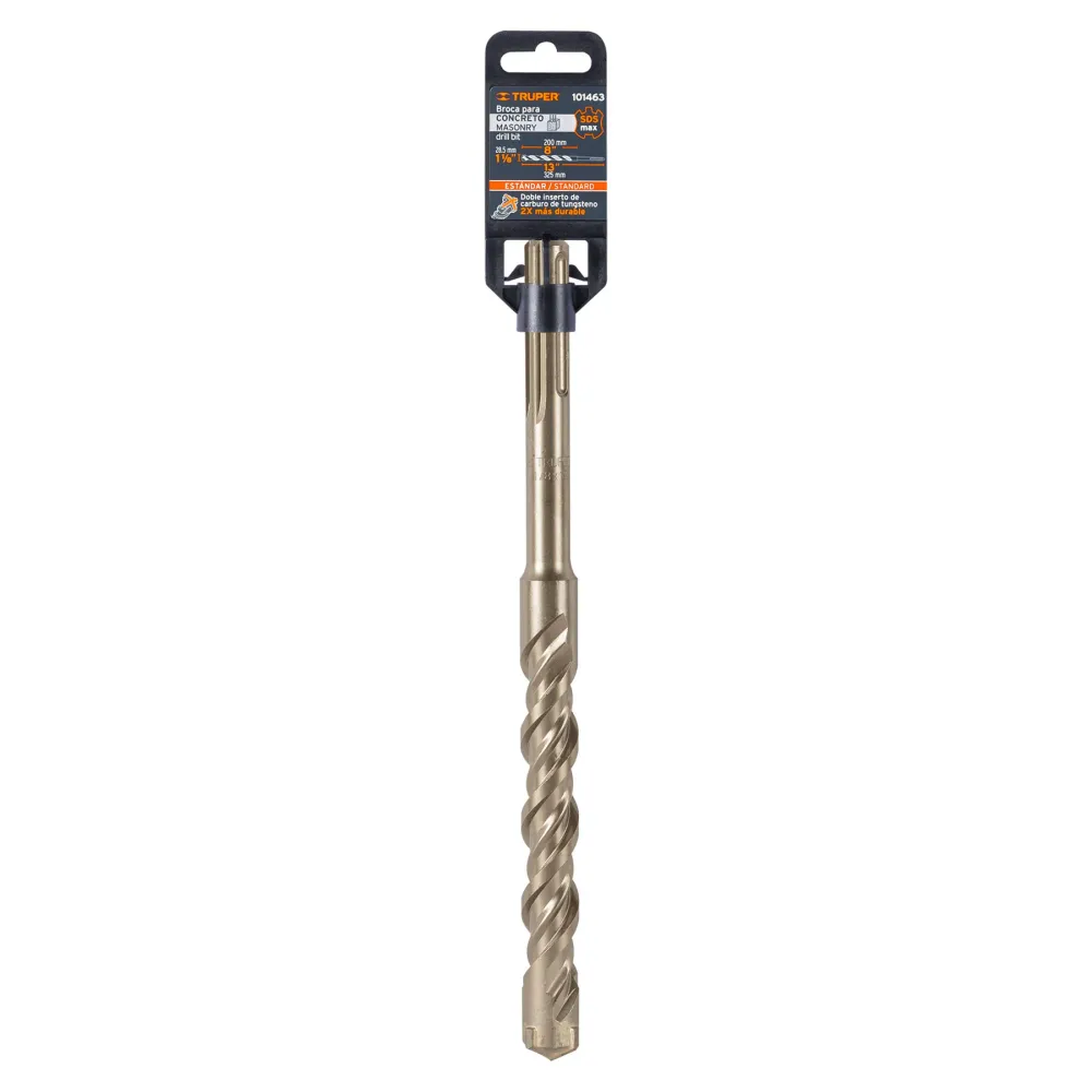 Truper BSM-1-1/8X13 Broca SDS Ma x de 1-1/8 x 13'