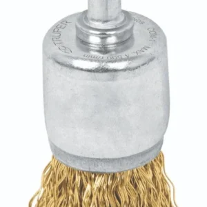 Truper COM-1 Carda de copa, alambre grueso, 1' para taladro