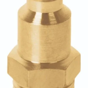 Truper CORAL-MA-1/4 Conector rápido, tipo M, niquelado, cuerda 1/4 NPT, macho