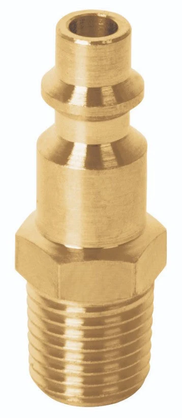 Truper CORAL-MA-1/4 Conector rápido, tipo M, niquelado, cuerda 1/4 NPT, macho