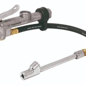 Truper INFCA Inflador calibrador de cabeza doble, profesional, 1/4 NPT