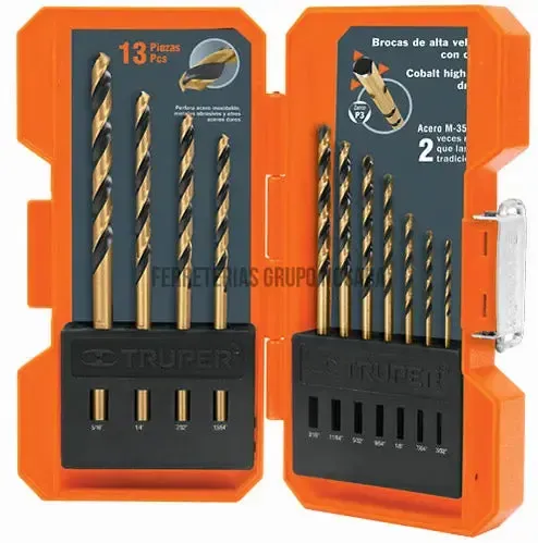TRUPER JGO BROCAS P/METAL 13PZS JBAV-13
