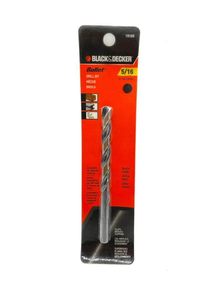 5/16” HIGH SPEED DRILL BIT - BLACK & DECKER (19109) Tu Herramienta Online