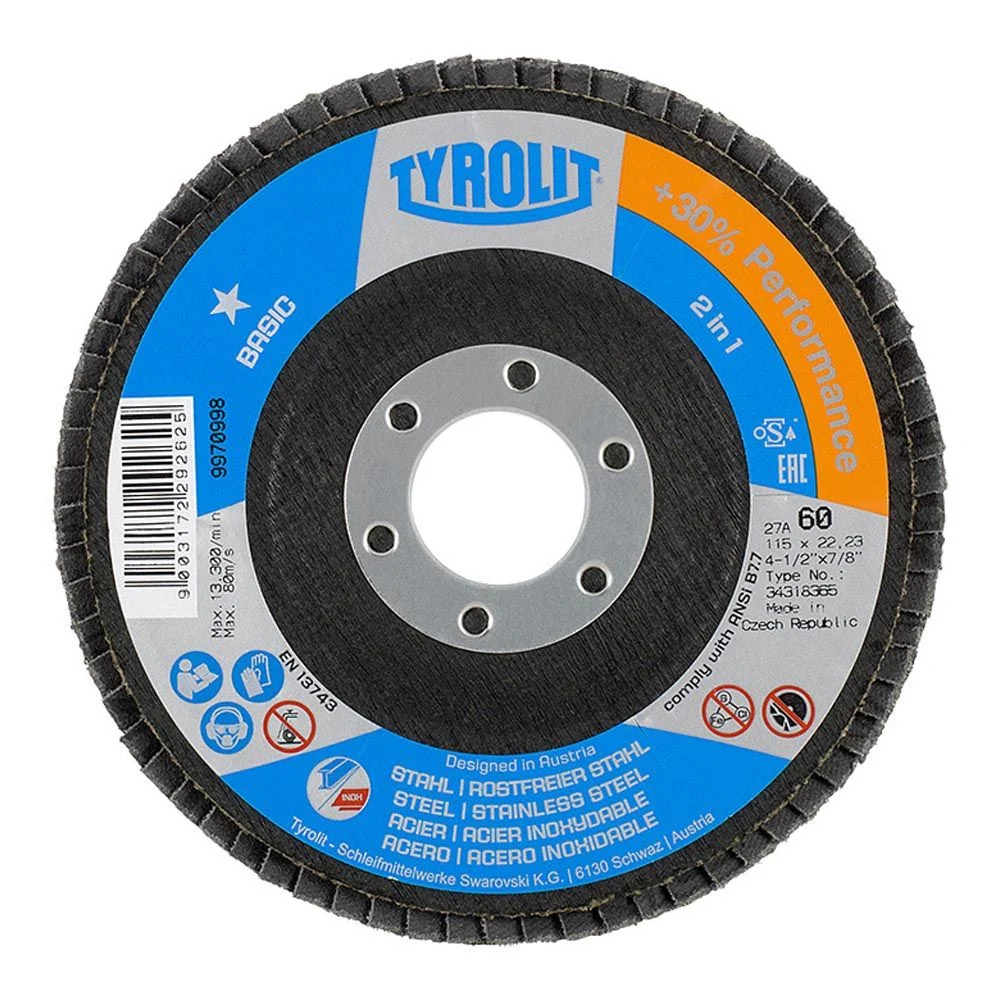 DISCO LÁMINAS 27CLA Ø115 x 22,23 mm TYROLIT