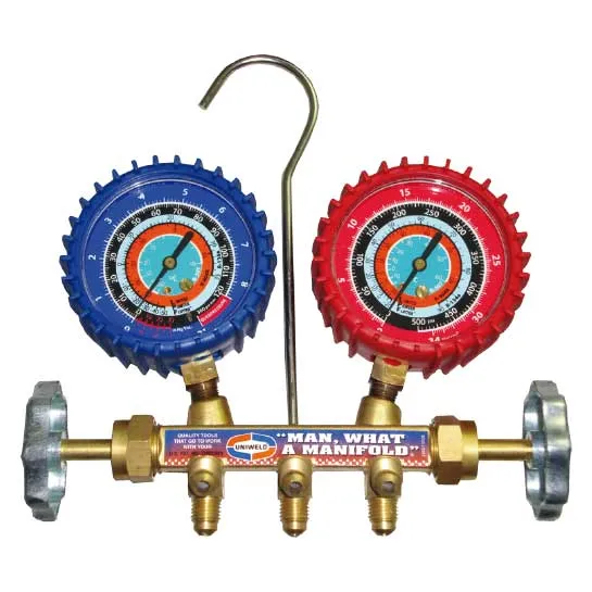 Juego De Manómetros Uniweld R404a, R507, R134a Qs2l3m-5