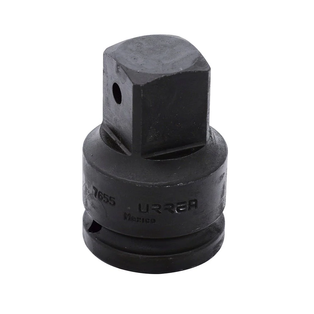 Adaptador con barreno pasado para dado de impacto cuadro de 3/4" hembra 1" macho Urrea