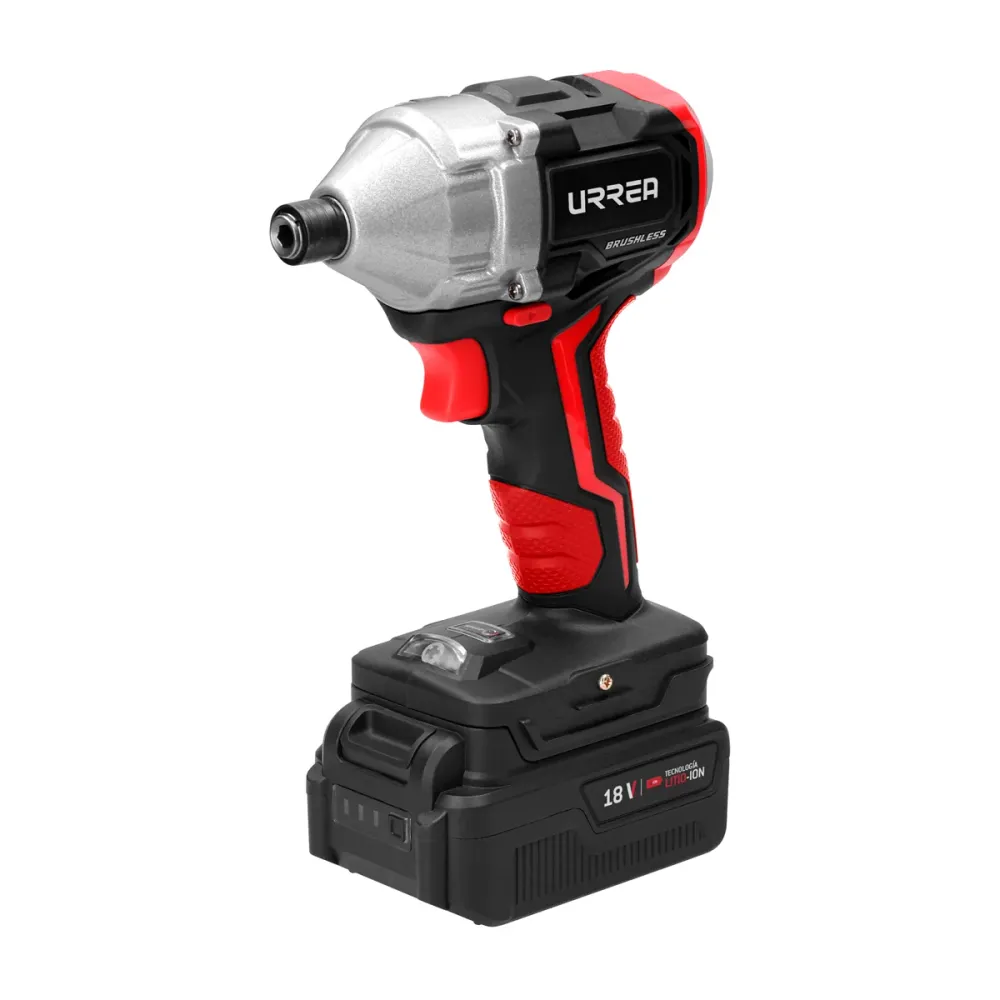 Atornillador de impacto 1/4" baterí Litio-ion 18 V 20 Nm Urrea
