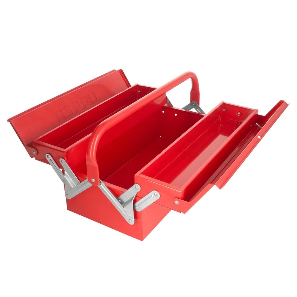 Caja Portaherramientas Metálica Tipo Acordeón 17" 2 Capas Urrea.