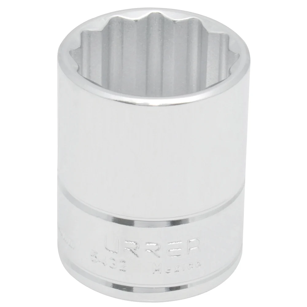 Dado cuadro de 1/2", 12 puntas, en pulgadas, 29/32" Urrea