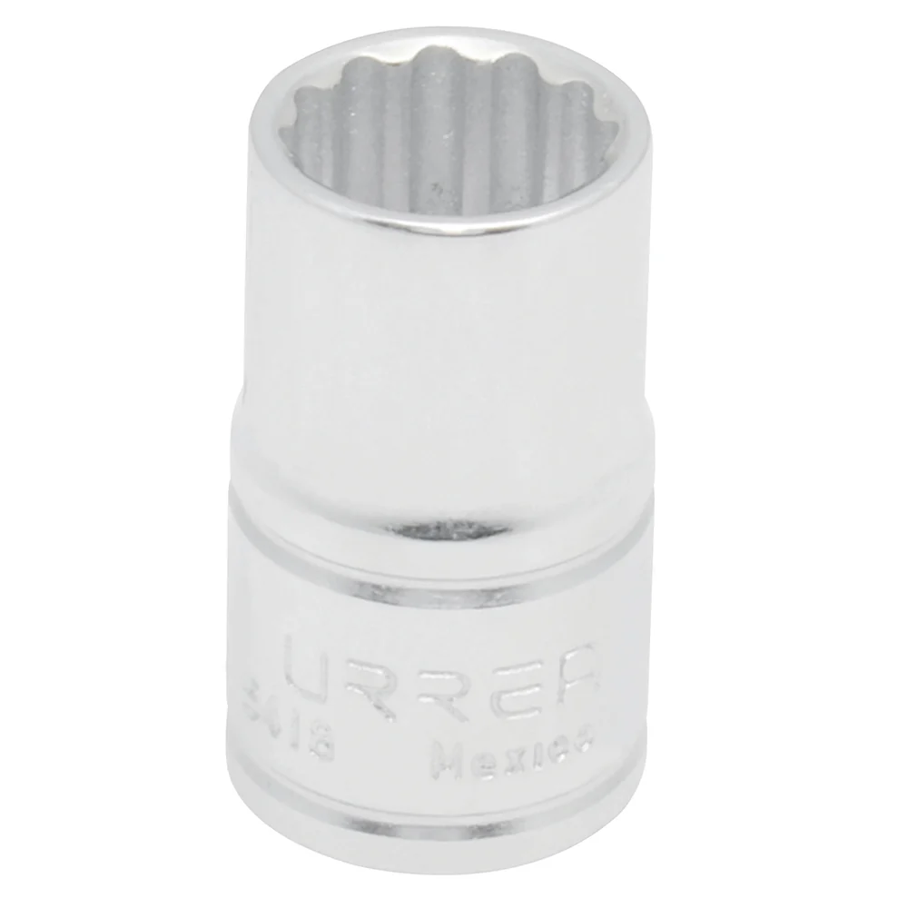 Dado cuadro de 1/2", 12 puntas, en pulgadas, 9/16" Urrea