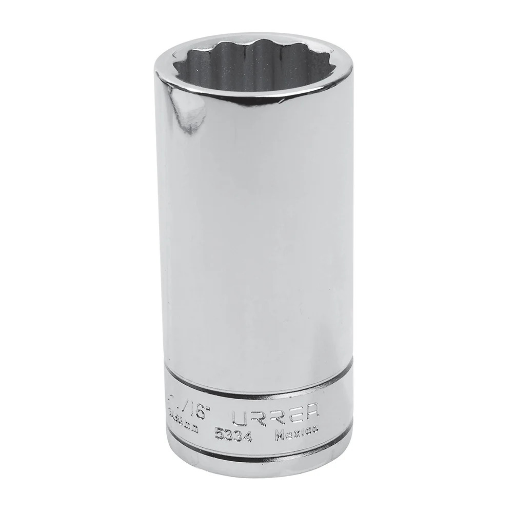 Dado largo cuadro de 1/2", 12 puntas, en pulgadas, 1-1/16" Urrea